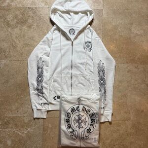 Authentic White Chrome Hearts LA Hoodie